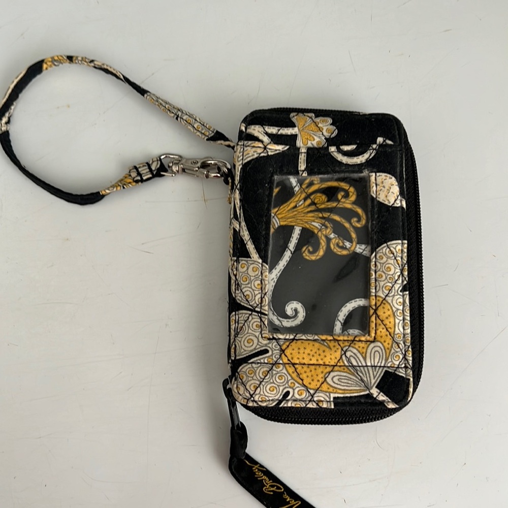 Vera Bradley Wristlet,Clutch, ID Wallet Yellow Bird Theme